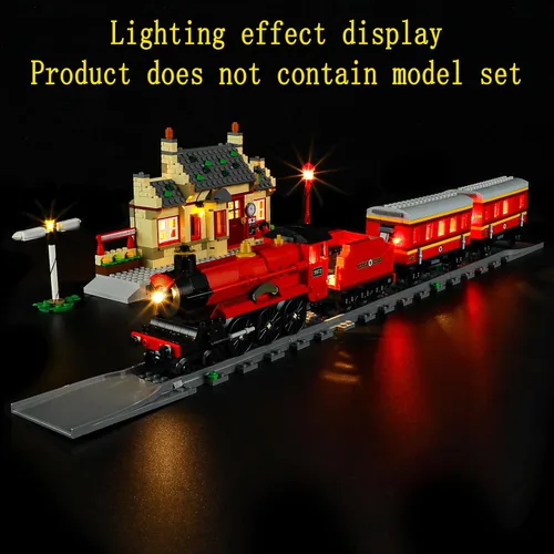 Miniatura 4 de GEAMENT Kit de luces LED compatible con Lego Hogwarts Express Train Set con estación Hogsmeade – para 76423 (juego de modelos no incluidos)