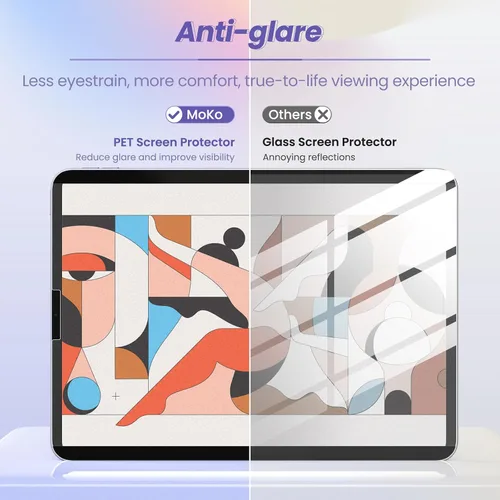 Miniatura 6 de MoKo Protector de pantalla magnético de papel para iPad Air de 5ª/4ª generación (2022/2020) / iPad Pro de 11 pulgadas (2022/2021/2020/2018)