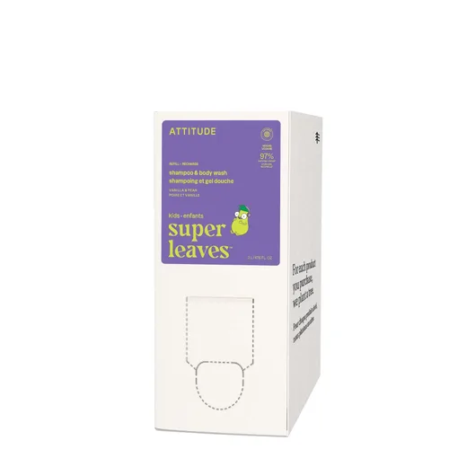 Miniatura 14 de ATTITUDE Champú y gel de baño para niños, limpiador de cabello y cuerpo verificado por EWG, jabón dermatológicamente probado, productos de baño a