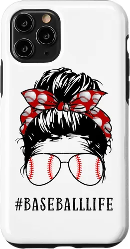 Miniatura 29 de Mom Messy Hair Bun Aviators Glasses Baseball Mother Life Case for iPhone 17