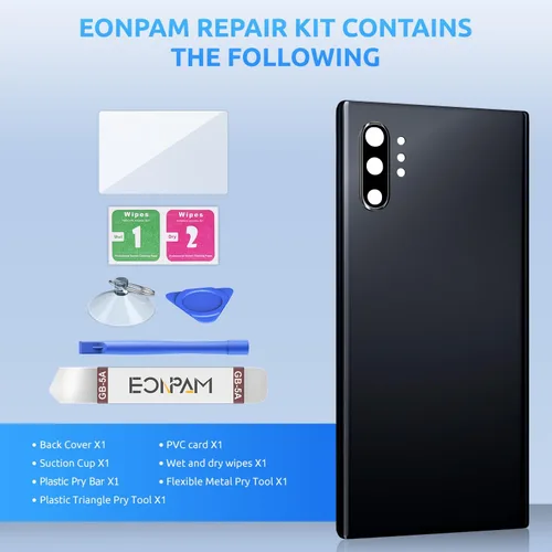 Miniatura 6 de Reemplazo de cristal trasero para Samsung Galaxy Note 10+ Plus SM-N975 Carcasa trasera con lente de cámara + kit de herramientas de reparación