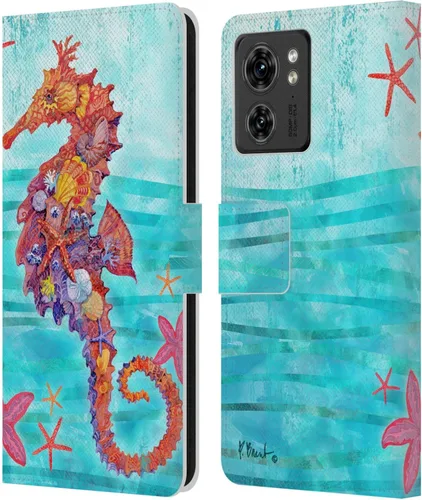 Miniatura 8 de Head Case Designs Funda de piel con licencia oficial de Paul Brent Agate Mermaid Coastal para Motorola Moto Edge 40