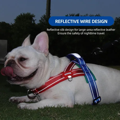 Miniatura 7 de Arnés para perro sin tirones con acolchado de malla transpirable, arnés reflectante ajustable a prueba de escapes, arnés de chaleco de ajuste rápido
