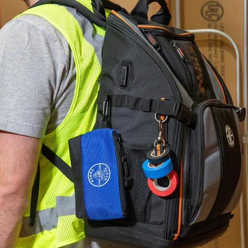 Miniatura 13 de Klein Tools 62482 - Mochila para herramientas Tool-Station Pro, organizador resistente con 27 bolsillos, interior grande, fondo moldeado, bolsa
