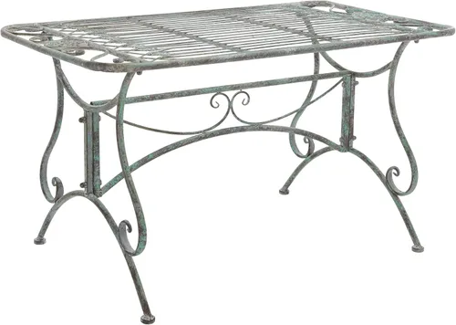 Miniatura 9 de SAFAVIEH Outdoor Collection Leah - Juego de 4 piezas de hierro forjado con pergamino victoriano, color verde oscuro antiguo