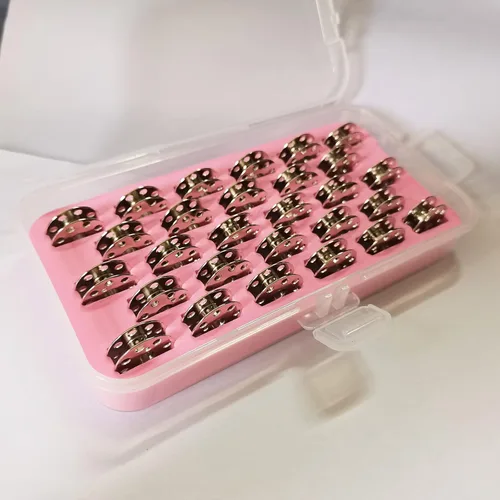 Miniatura 2 de Bequilter Bobinas de máquina de coser #45785 para cantante 221 222 peso pluma 301 para Bernina 117 217 540 (28 piezas/caja)