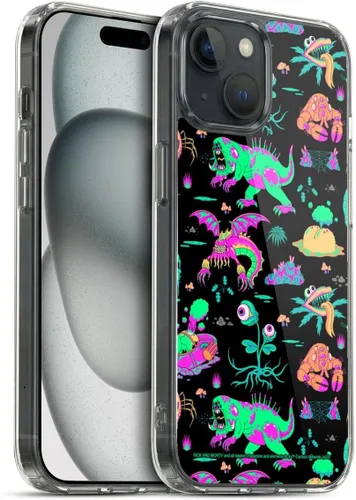 Miniatura 131 de Head Case Designs Funda de gel con licencia oficial de Rick and Morty Aliens Season 3 [protección de grado militar] compatible con Apple iPhone 12