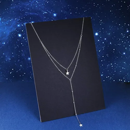 Miniatura 9 de DAOCHONG Collares con colgante de sol y luna de plata de ley 925 para mujer, regalos de joyería para ella