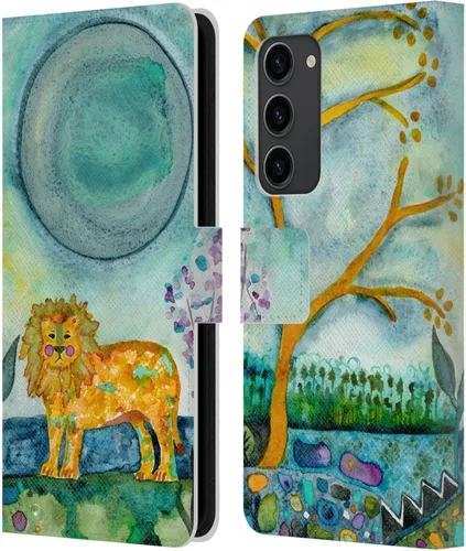 Miniatura 9 de Head Case Designs Officially Licensed Wyanne Blue Watercolour Bear Animals 2 Leather Wallet Case Compatible with Samsung Galaxy S23+ 5G