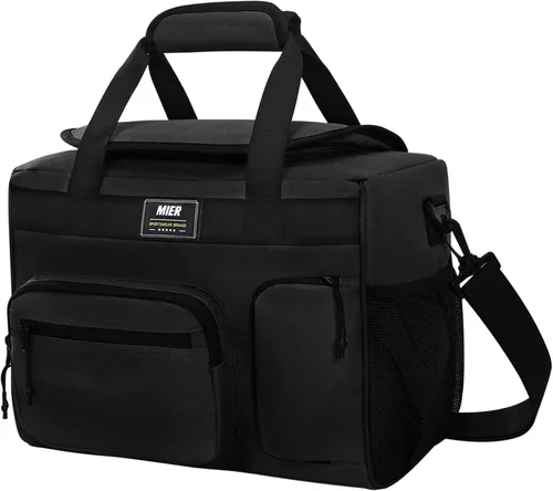 MIER Lonchera Grande para Hombres Mujeres Adultos Hielera Aislada de Lados Suaves 30 Latas Bolsa de Almuerzo a Prueba de Fugas Plegable para Trabajo