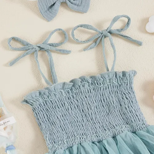 Miniatura 4 de Meihuida Mameluco sin mangas para bebé recién nacido, ropa de verano, mono de algodón con diadema