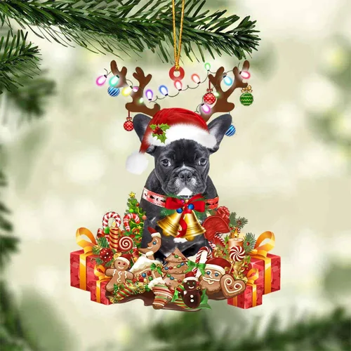 Miniatura 39 de Nazenti Adorno de Navidad personalizado de reno de Alaskan Malamute – Adorno de perro personalizado para amantes de las mascotas, acrílico plano