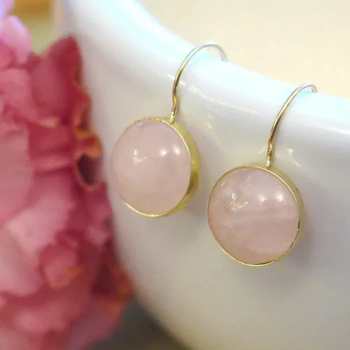 Miniatura 14 de Gemstone Earrings for Women - Gold Gemstone Drop Earrings - Birthstone - 14K Gold Earrings for Women - Gold Formal Earrings - Boho Wedding Earrings