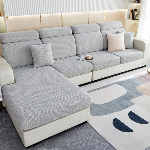 Miniatura 6 de Fundas elásticas para asiento de sofá, en forma de L, fundas de sofá seccionales, fundas de cojín lavables para sofá