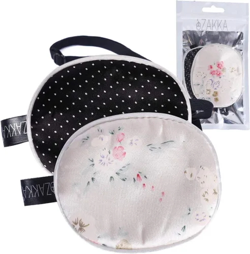 Miniatura 17 de eZAKKA Parches oculares para adultos y niños, 2 piezas de parche de seda médico para ojo izquierdo derecho ojo perezoso después de cirugía ambliopía