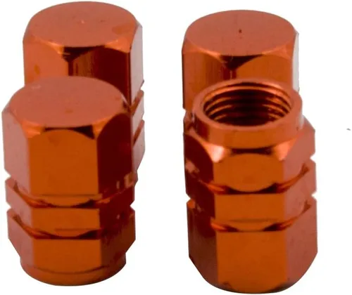 Mavota 4 PCS Tapas de Vástago de Válvula de Neumático de Aluminio Pulido Cromado Estilo (Morado)