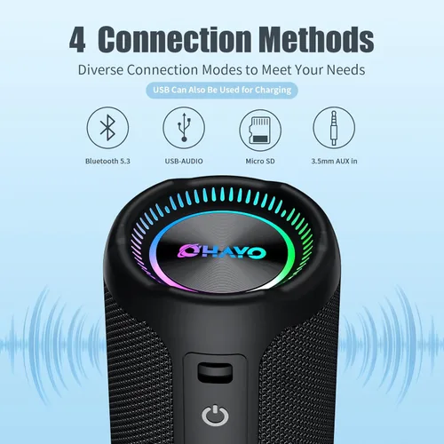 Miniatura 7 de Altavoz Bluetooth inalámbrico fuerte sonido estéreo IPX7 impermeable al aire libre portátil 25W Super Bass Altavoces para fiesta en casa playa