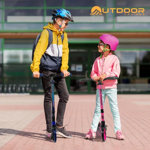 Miniatura 6 de Outdoor Cruiser Patinete para edades de 6+, para niños, adolescentes y adultos, carga máxima 250 LBS, plegable, ruedas grandes de 8 pulgadas, doble