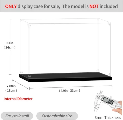 Miniatura 4 de Vitrina para dos cascos Lego, punto 43249, 12.99 x 7.08 x 9.44 pulgadas, puede contener dos cascos Lego.