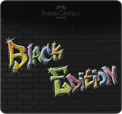 Miniatura 8 de Faber-Castell Lápices para colorear Black Edition, lata de 24 latas de 12