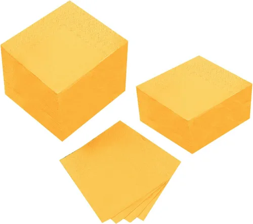 Miniatura 10 de 100 paquetes de servilletas de cóctel de 2 capas, servilletas de postre plegadas de 5 x 5 pulgadas, servilletas desechables para cena, boda, Verde