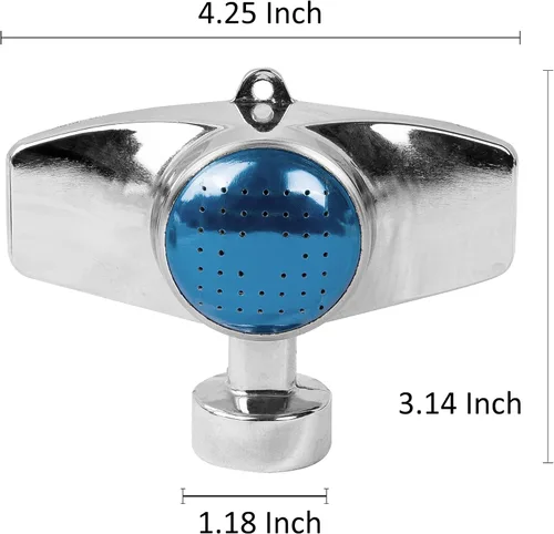 Miniatura 2 de Hourleey Rociador de Punto de Metal de 360 Grados, Rociadores de Césped para Patio, Rociador de Patrón Circular con Flujo de Agua Suave para Áreas