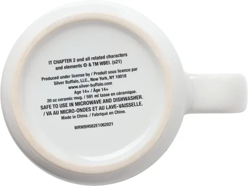 Miniatura 4 de Silver Buffalo IT Pennywise Clown "Time to Float" - Taza de cerámica para caravana, 20 onzas