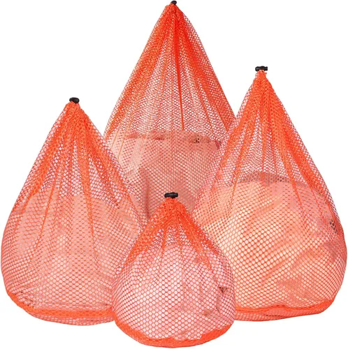 Miniatura 14 de Paquete de 5 bolsas de malla para lavandería con etiqueta de identificación, bolsas resistentes para ropa delicada, medias, ropa interior, viajes