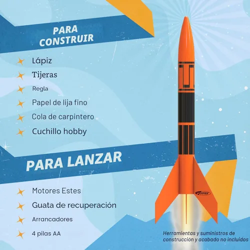 Miniatura 4 de Estes Kit de construcción de cohetes Alpha III 1427, kit de modelo de cohete volador para principiantes a partir de 10 años, incluye almohadilla