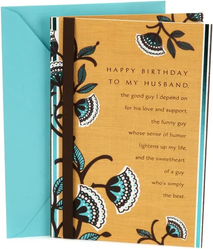 Miniatura 7 de Hallmark Tarjeta de cumpleaños para marido (ramas y hojas)