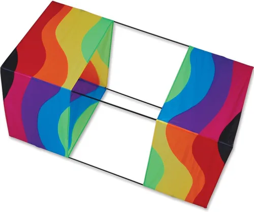 Caja de cometa de 40 pulgadas - Arco iris ondulado