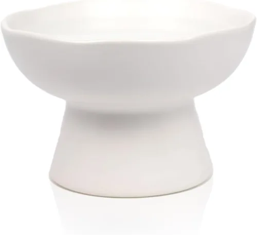 Miniatura 8 de Cuencos elevados para gatos de 6.1 pulgadas de ancho y 1.57 pulgadas de profundidad, cuencos de agua de cerámica para gatos de cara plana, comedero