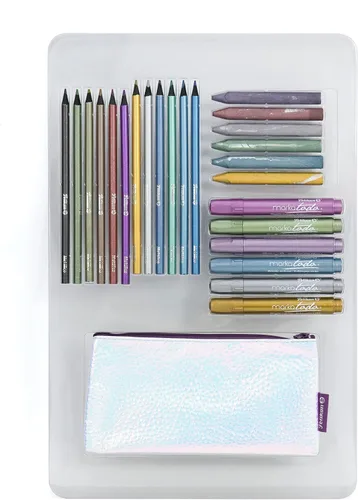 Miniatura 2 de Pelikan Lápices de colores metálicos, kit creativo edición metálica, 25 piezas