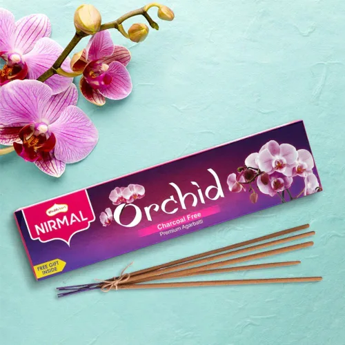 Miniatura 5 de Shubhkart Nirmal - Varitas de incienso – Paquete de 2 varillas de incienso, 140 varillas de incienso de orquídea para aromaterapia, yoga, calmante