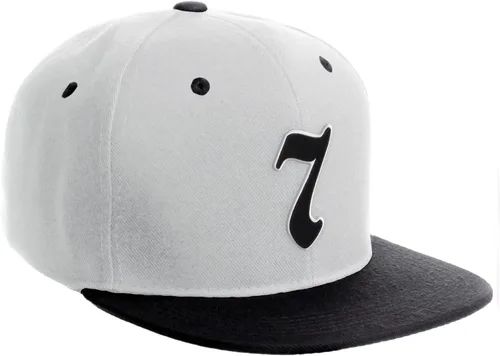 Miniatura 1124 de Daxton Gorra clásica con visera de billete plano con letras del alfabeto inglés antiguo de la A a la Z