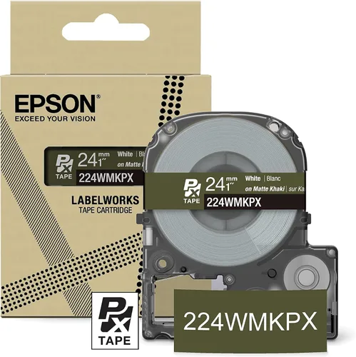 Miniatura 21 de Epson LABELWORKS 224BMBEPX Cartucho de Cinta de PET (Poliéster) Genuino - Negro sobre Beige Mate Cinta de Etiquetadora para Manualidades