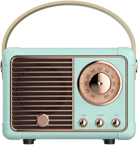 Miniatura 8 de Altavoz Bluetooth retro, altavoz Bluetooth inalámbrico, lindo estilo antiguo para cocina, dormitorio, oficina, fiesta, al aire libre, altavoz