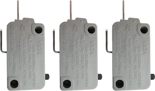 Miniatura 10 de Interruptor de puerta de horno de microondas KW3A 16A 125/250V Interbloqueo de puerta (2 normalmente abiertos y 1 normalmente cerrado)
