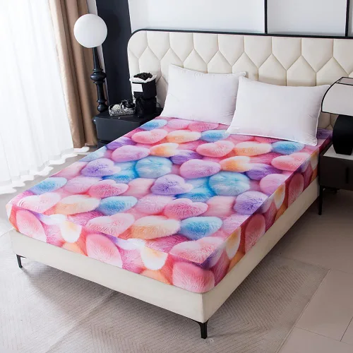 Miniatura 28 de Sábana bajera ajustable con bolsillo profundo para niños y niñas, cama individual, sábanas de tela gruesa con estampado de dinosaurios