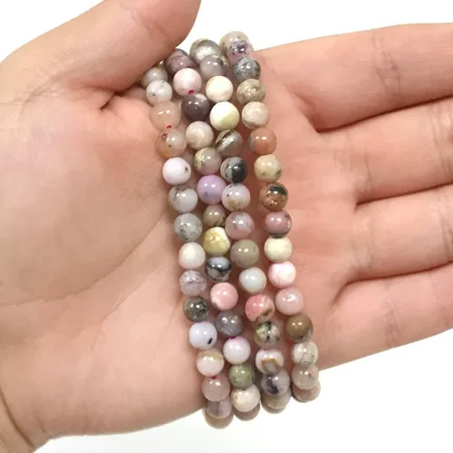 Miniatura 425 de Gem Avenue Handmade Round Bead Stretch Bracelet Unisex Natural Stone Beaded Jewelry for Men & Women, Elastic Wristband for Daily Wear