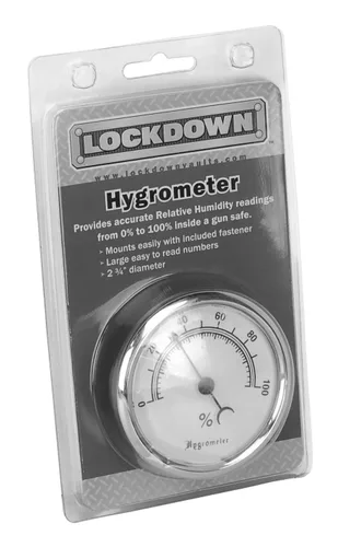 Miniatura 2 de Lockdown Higrómetro de bóveda para monitorear la humedad y el control de humedad en bóveda de armas, caja fuerte, almacenamiento