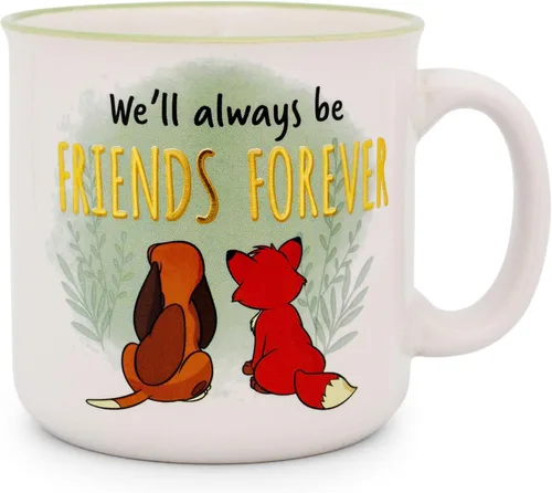 Miniatura 2 de Disney Fox and the Hound Friends Forever - Taza de café de viaje sin BPA para café expreso, cafeína, cacao, esencial para el hogar y la cocina