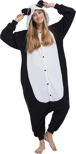 Miniatura 3 de DELEY Adults Unisex Onesie Halloween Costumes Animal Cosplay Pajamas Warm Sleepwear Homewear