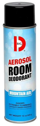 Big D 426 Desodorante en aerosol para habitación, fragancia Mountain Air, 15 onzas (paquete de 12) – Ambientador de mano de fuerza industrial ideal