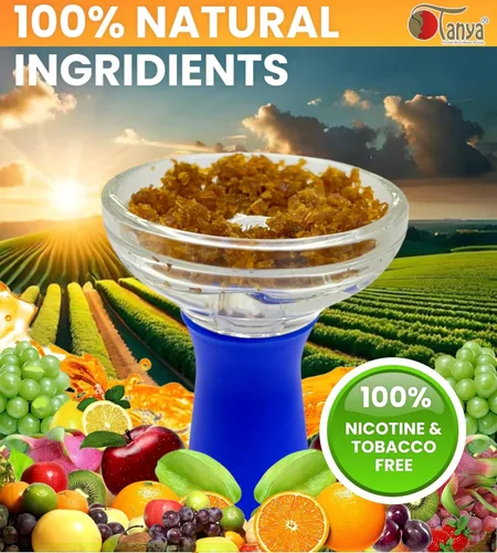 Miniatura 2 de Tanya Herbal Hookah Molasas 100% libre de nicotina y tabaco Sabores de shisha de narguile Sabores orgánicos de shisha de frutas mixtas 50g