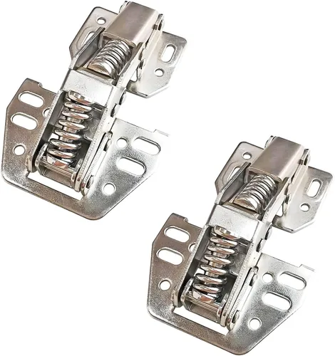 Miniatura 13 de QRity 2X Paquete de Bisagras para Puerta de Gabinete de Cocina Bisagras Ocultas para Puerta de Armario - Sin Ranura Requerida - Fácil de Instalar