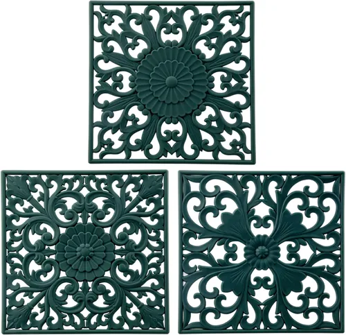 Miniatura 9 de Salvamanteles para ollas y sartenes calientes, almohadillas calientes de silicona para cocina, soporte de olla de silicona flexible para mesa