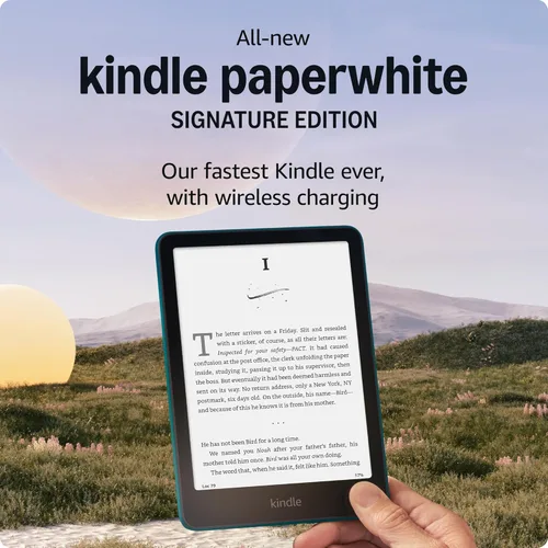 Miniatura 8 de Paquete Amazon Kindle Paperwhite: Incluye Amazon Kindle Paperwhite Signature Edition 32 GB Negro, Funda de tela color negro y estación de carga