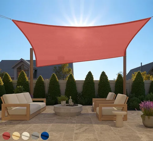 Miniatura 16 de GORILLA GRIP Toldo rectangular resistente con protección UV, resistente a la decoloración, desgarros y al óxido, bordes curvos que bloquean la luz