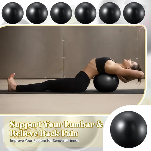Miniatura 4 de Sotiff 20 pelotas de pilates de 9 pulgadas para ejercicio a granel, mini pelotas de yoga, núcleo de terapia para entrenamiento de estabilidad